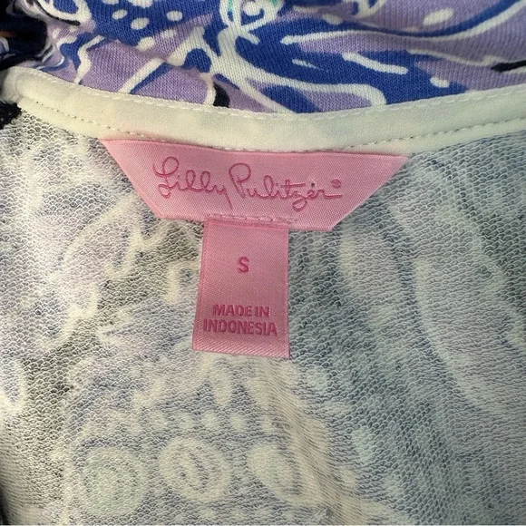 Lilly Pulitzer Skipper Popover Dress UPF 50+ Lilac Verbena Sz S - Picture 11 of 16